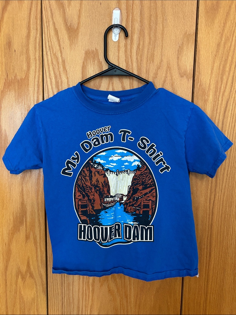 Hoover Dam Kids T-Shirt - Blue youth small